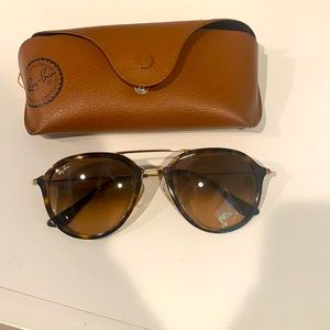 Ray-Ban tortoise aviator sunglasses